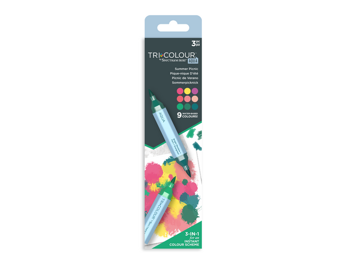 Spectrum Noir TriColour Aqua -Summer Picnic 3pc