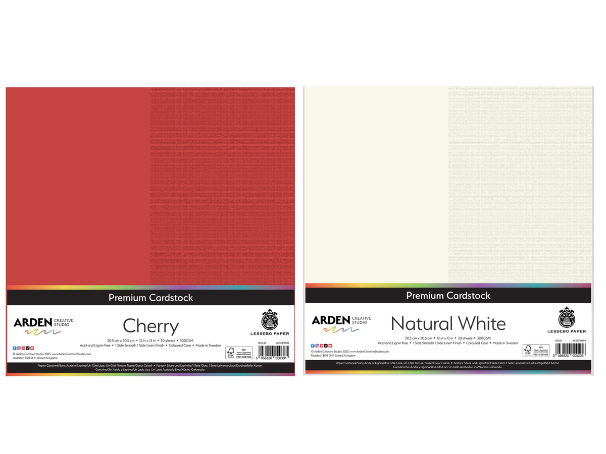 Arden Card Red and White Bundle