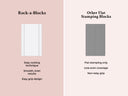 Clear Rock-A-Blocks - Set of 2 Stamping Blocks