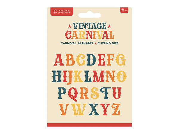 Vintage Carnival Metal Die Set - Carnival Alphabet