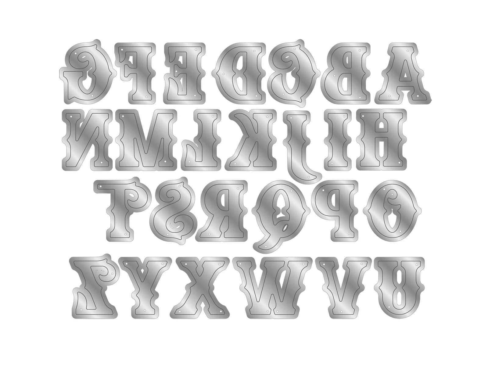 Vintage Carnival Metal Die Set - Carnival Alphabet