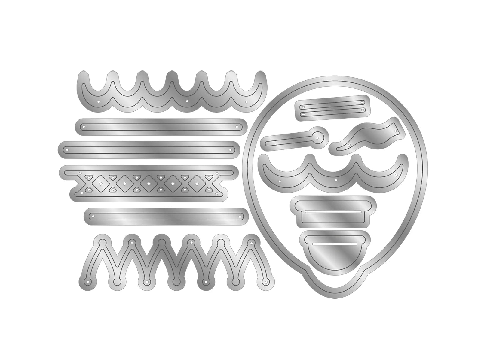 Vintage Carnival Metal Die Set - Vintage Hot Air Balloon