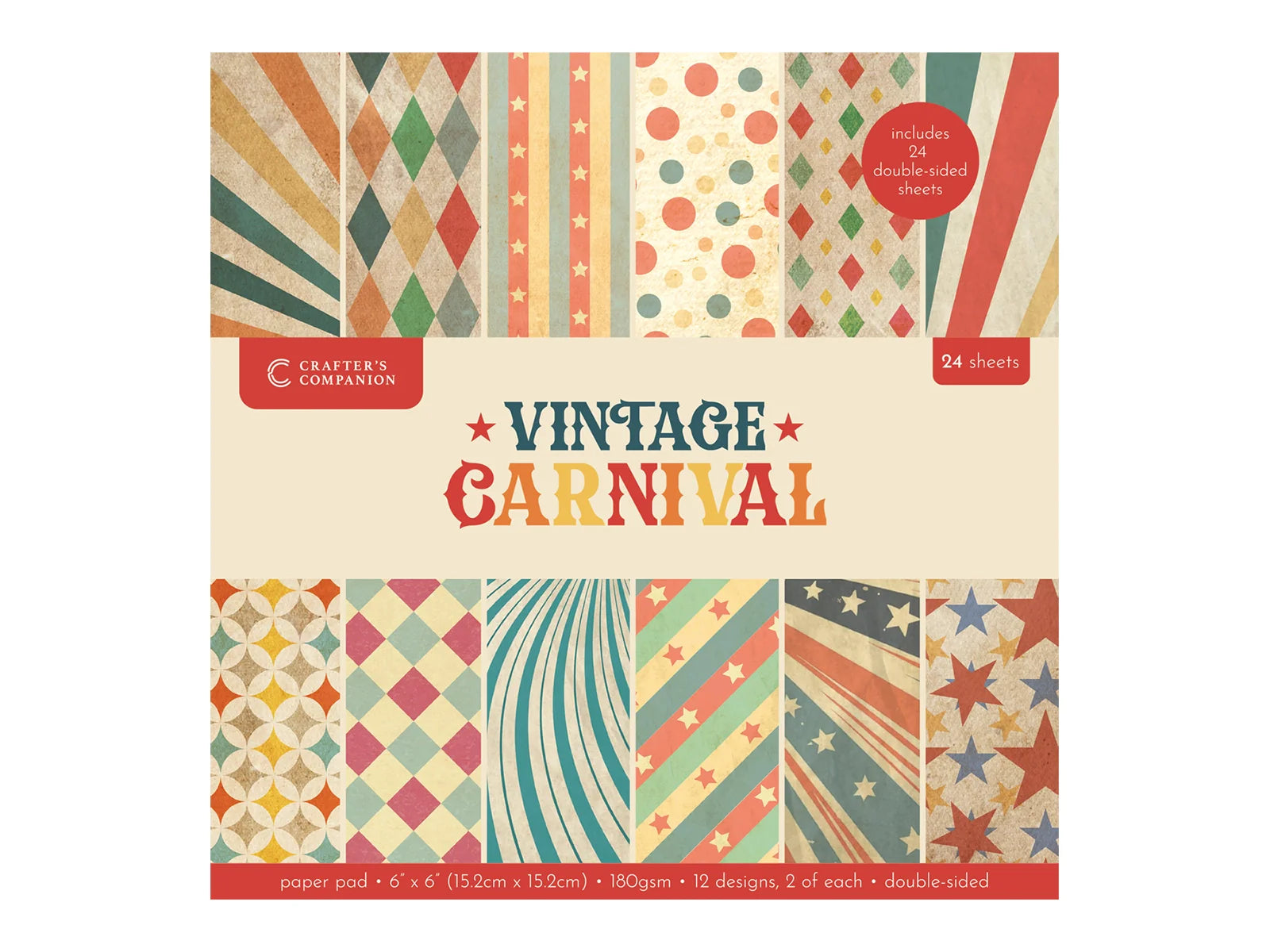 Vintage Carnival 6 x 6 Paper Pad