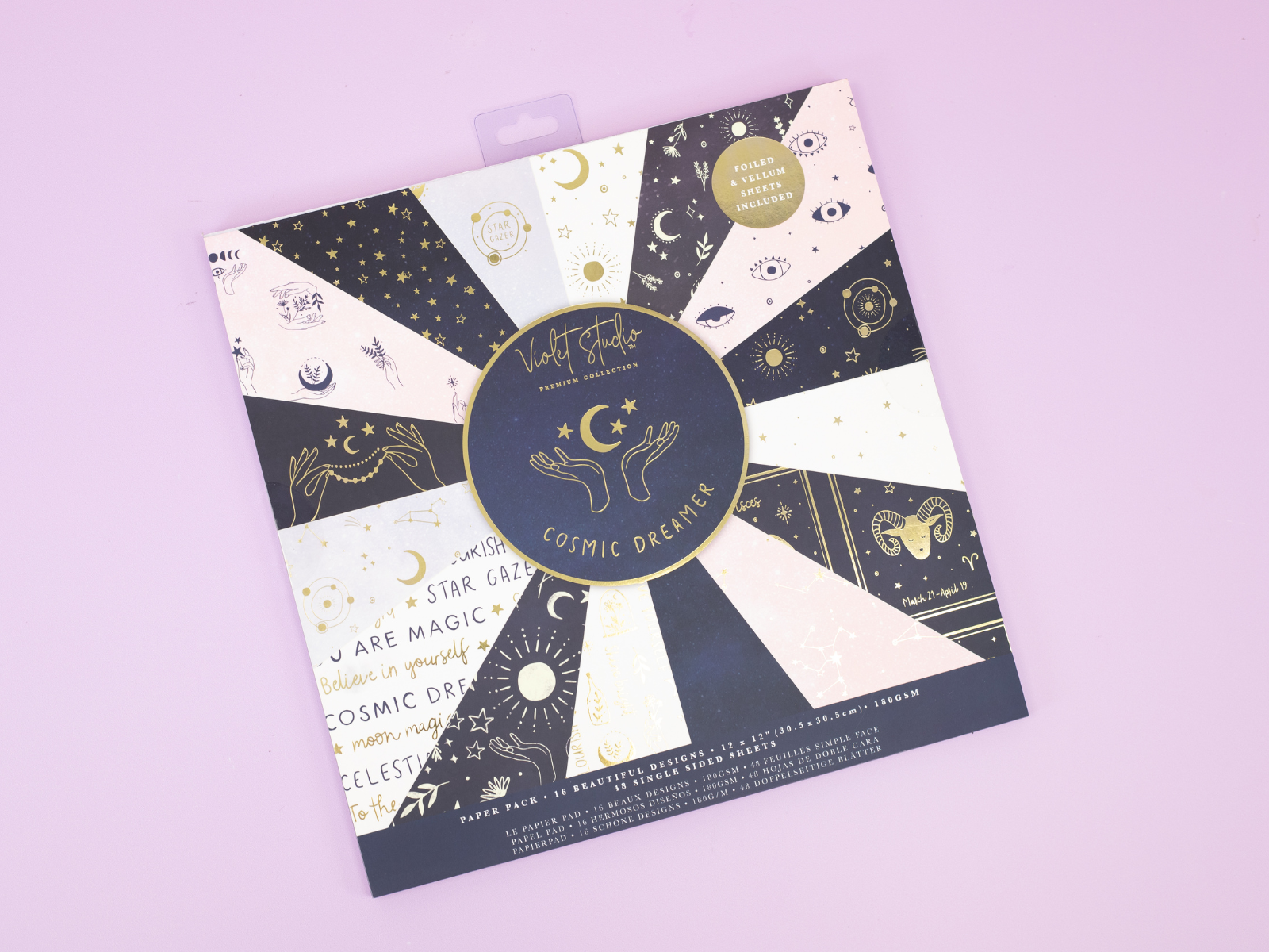 Violet Studios 12x12" Premium Paper Pack - Cosmic Dreamer - 48pk