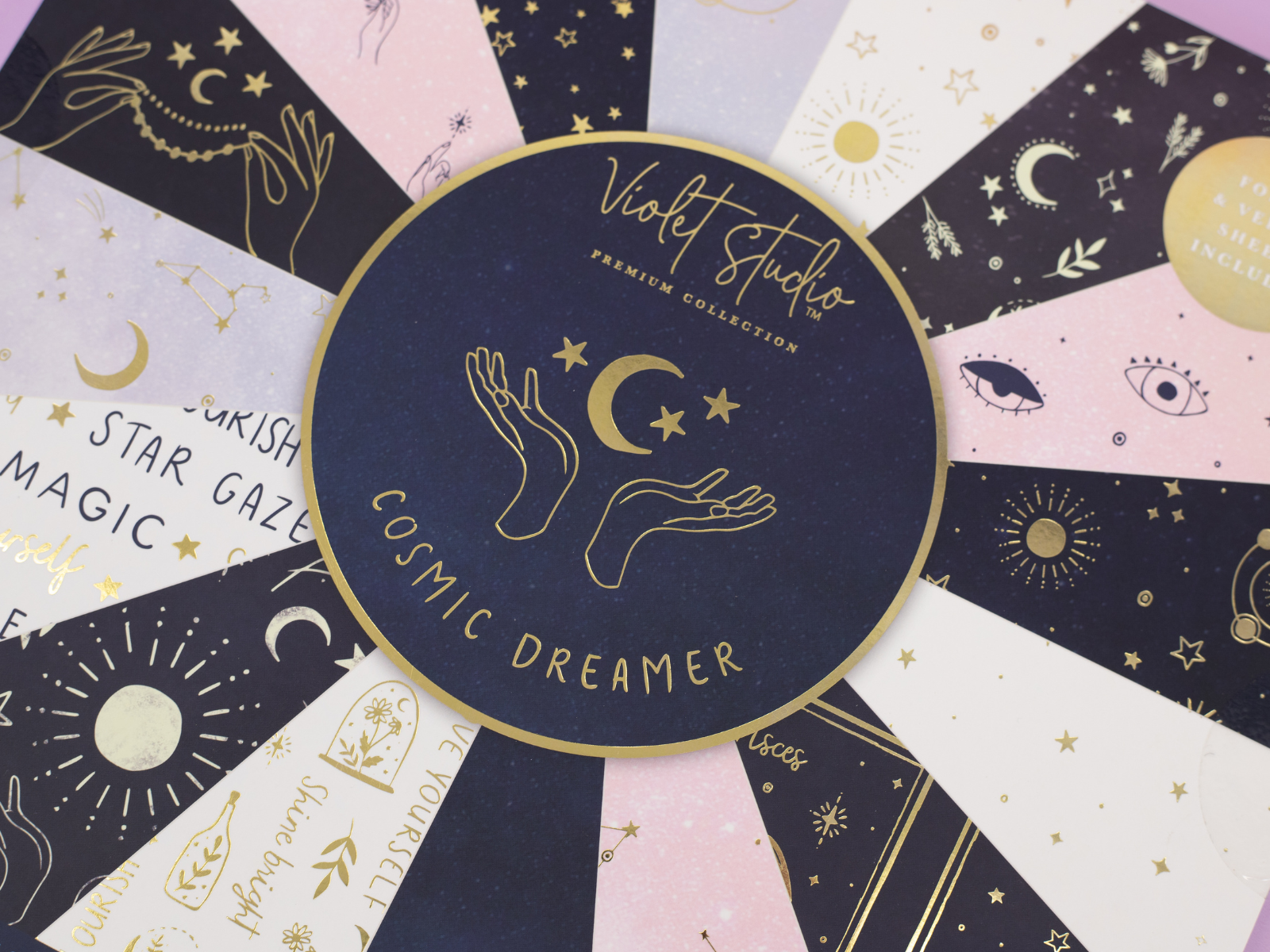 Violet Studios 12x12" Premium Paper Pack - Cosmic Dreamer - 48pk