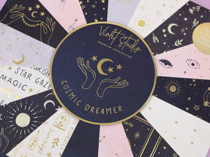 Violet Studios 12x12" Premium Paper Pack - Cosmic Dreamer - 48pk