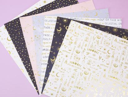 Violet Studios 12x12" Premium Paper Pack - Cosmic Dreamer - 48pk