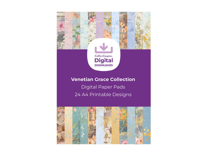 Venetian Grace Collection - Digital Paper Pad