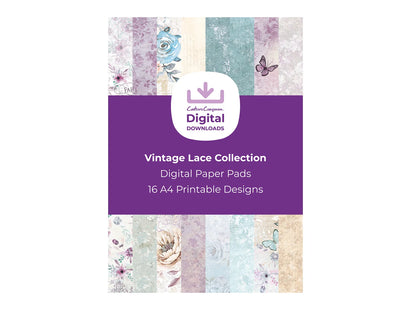 Vintage Lace Collection - Digital Paper Pad