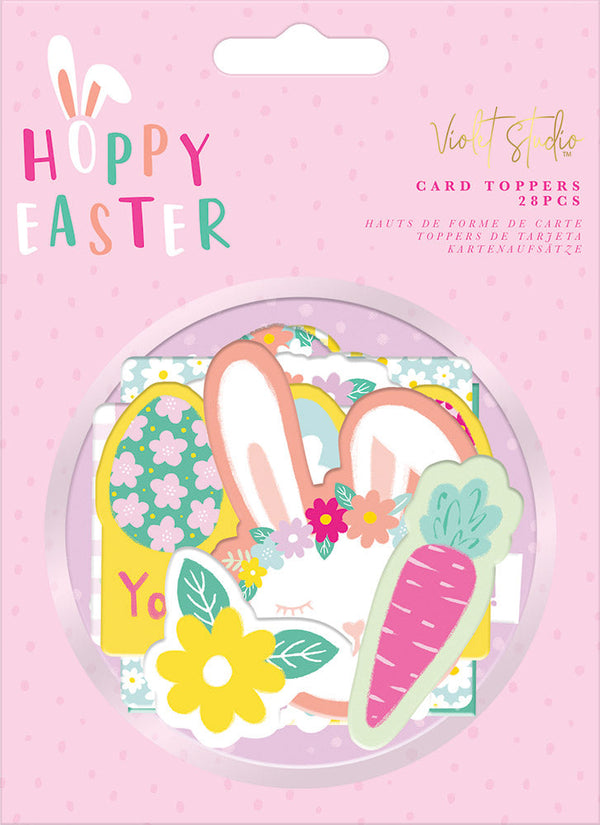 Violet Studio - Assorted Card Toppers - Hoppy Easter - 28pcs