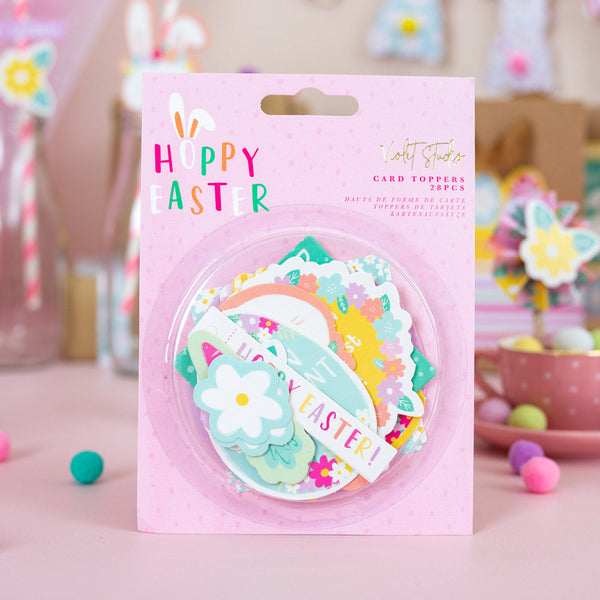 Violet Studio - Assorted Card Toppers - Hoppy Easter - 28pcs