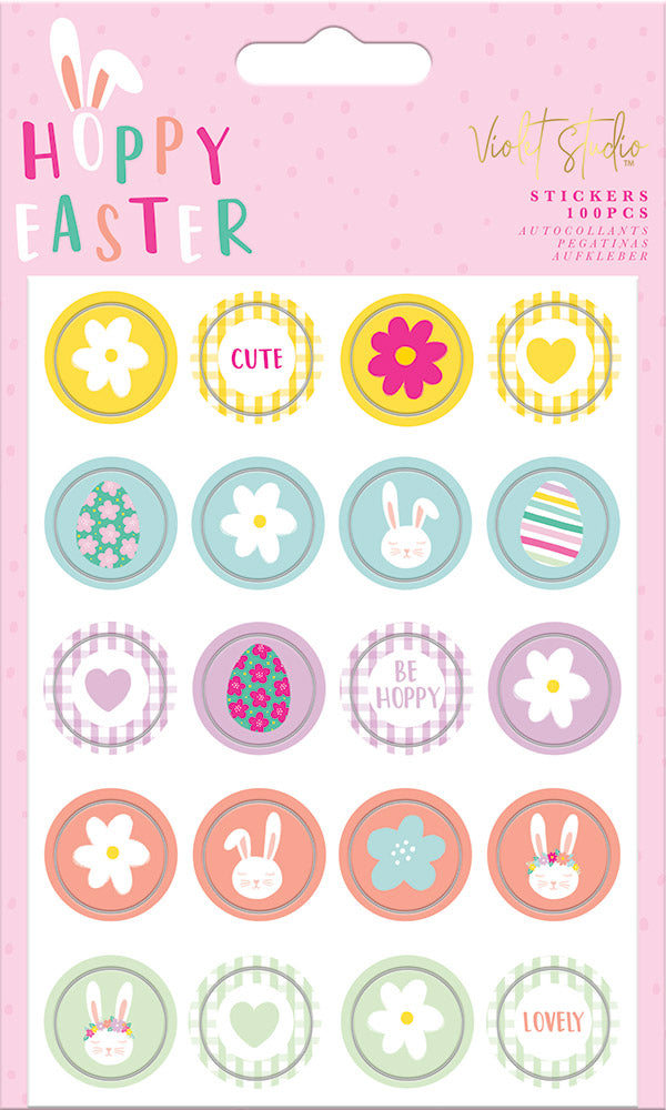 Violet Studio - Mini Stickers - Hoppy Easter - 100pcs