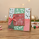 Violet Studios Mini Embossing Folder - Sentiment - Home for Christmas