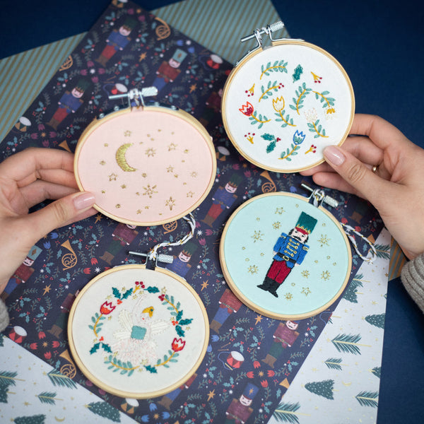 Violet Studios The Nutcracker - Mini Embroidery Hoops/Tree