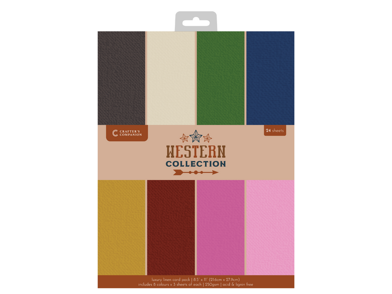 Western Collection Luxury Linen Card - 8.5”x11”