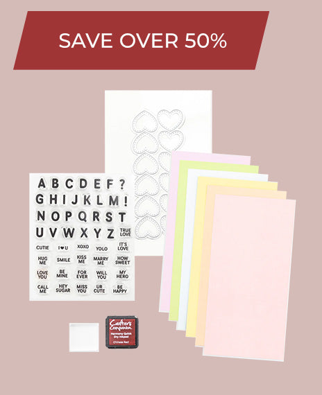 Love Hearts Stamp & Die Kit