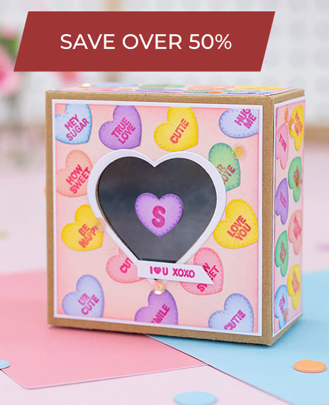 Love Hearts Stamp & Die Kit