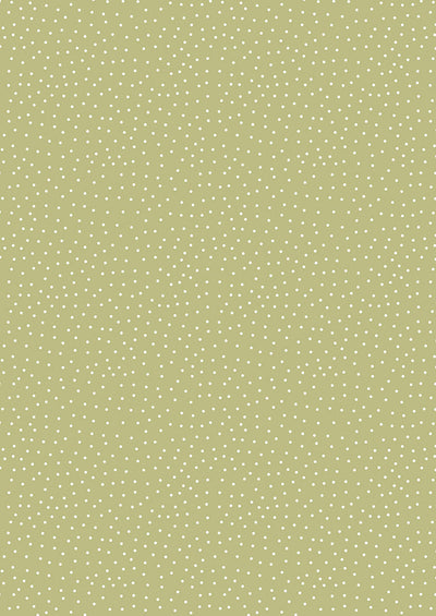 Lewis & Irene -Pearl dots on winter green