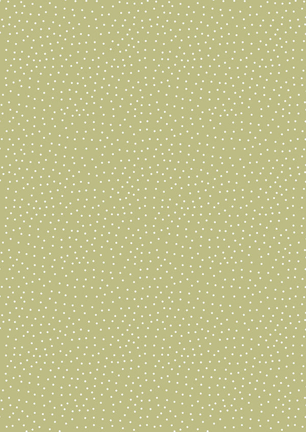 Lewis & Irene Fabric - Pearl Dots on Winter Green