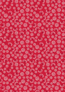 Lewis & Irene Fabric - Red Seed Heads with Pearl