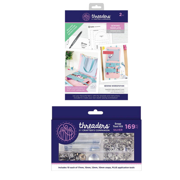 Threaders Sewing Workstation Template with FREE Snap Tool Kit Crafter