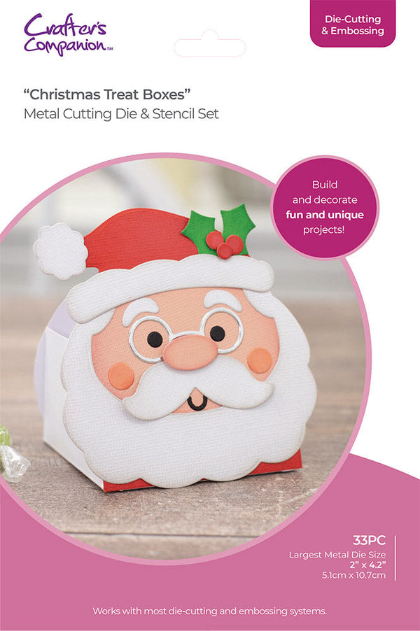 Crafter's Companion Die & Stencil Set - Christmas Treat Boxes
