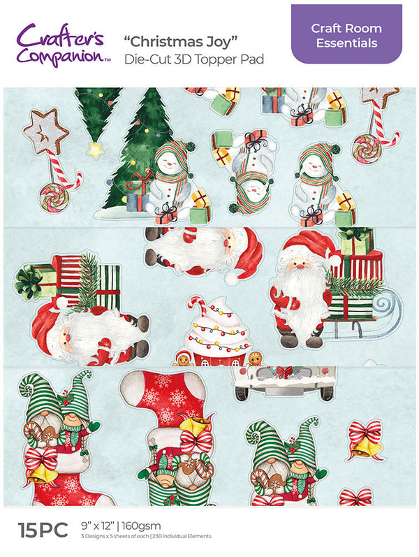 Crafters Companion 3D Topper Pad - Christmas Joy
