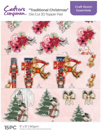 Crafters Companion 3D Topper Pad - Traditional Christmas