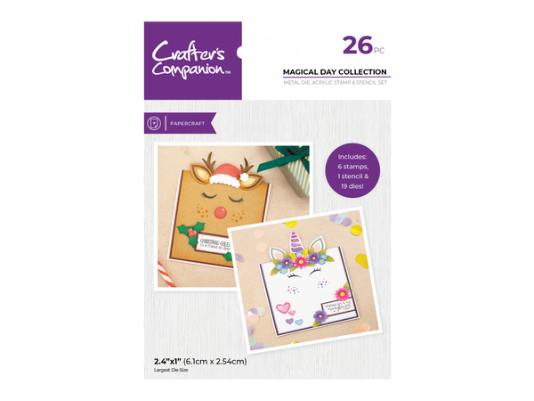 Crafter’s Companion Stamp, Die and Stencil Set - Magical Day