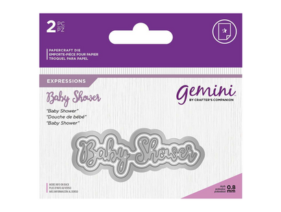 Gemini Expressions Metal Die - Baby Shower