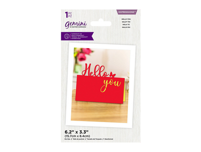 Gemini Expressions Metal Die - Hello You
