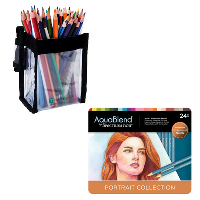 Spectrum Noir Aquablend Pencils (24PC) - Portrait with Debra Buddy Bag