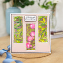 Gemini Floral Panel Create-a-Card Die - Rose