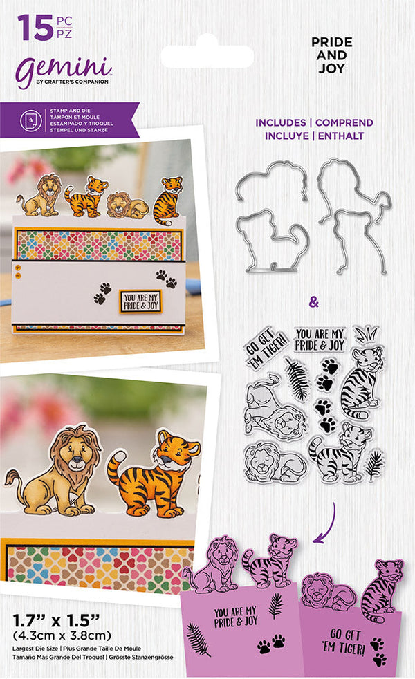 Crafter's Companion Animal Edge Stamp & Die Set - Pride and Joy