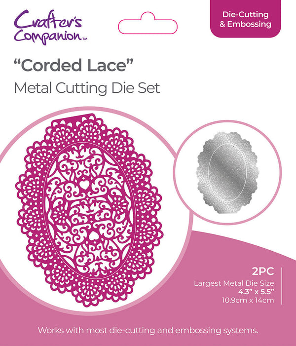 Gemini Delicate Lace Create-A-Card Die - Corded Lace -Crafter's Companion US