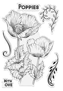 Sheena Douglass Botanical Blooms Photopolymer Stamp - Perfect Poppies