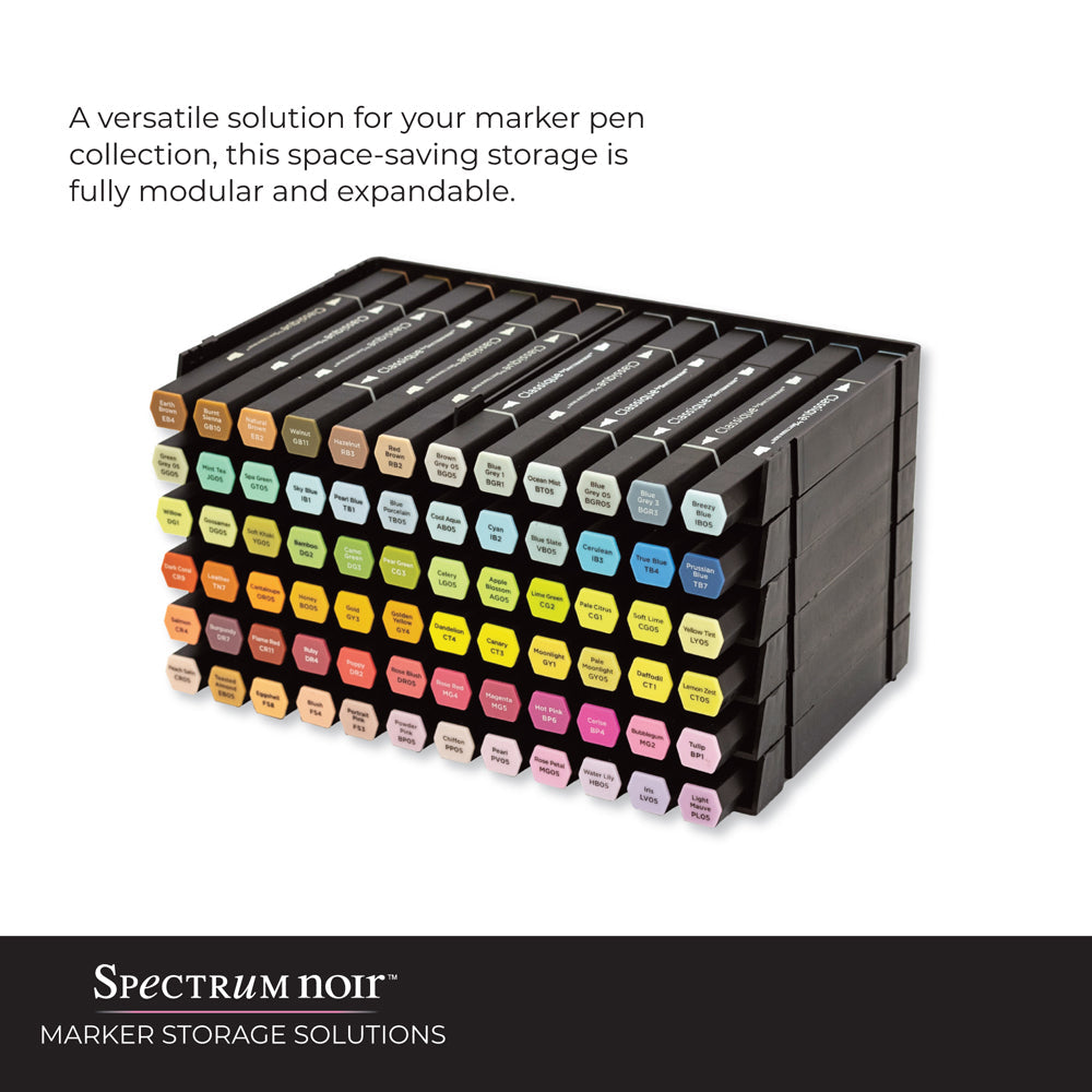 Spectrum Noir Marker Storage Trays Black 6/Pkg