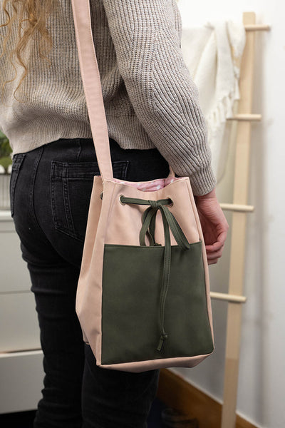 Threaders - Sewing Templates - Drawstring Crossover Bag