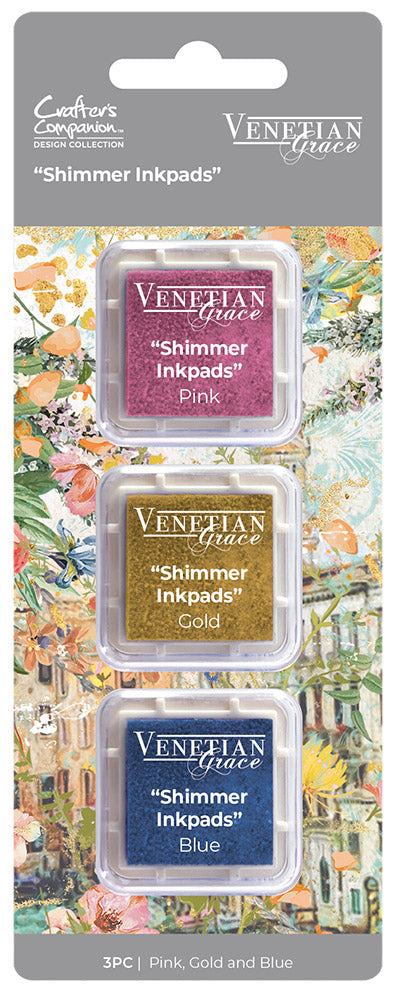 Venetian Grace Shimmer Inkpads - 3pc