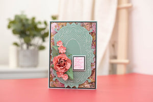 Nature's Garden Vintage Rose Clear Acrylic Stamp - Vintage Textures