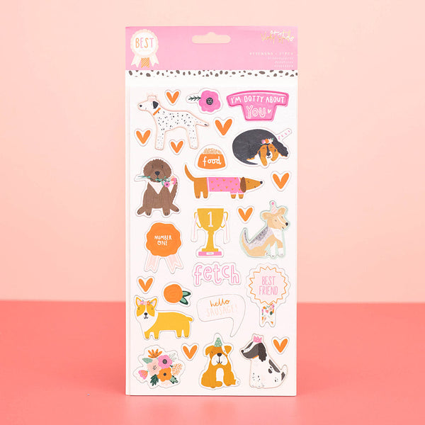 Violet Studio Best In Show Chipboard Stickers - Characters